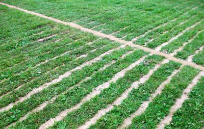 Sand Slitting Drainage of Existing Pitch